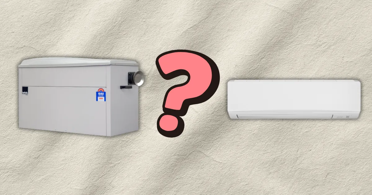 gas heating vs electric heating in Melbourne 2026.